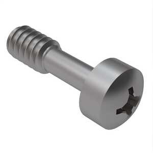 6-32 x 1/2" Fillister Head Captive Screw, Phillips Drive, Stainless Steel, 1/2"L