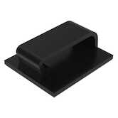 Panduit Adhesive Mount Wire Saddle, Bevel Entry, .38" Bundle Capacity, Black, 200/Pack