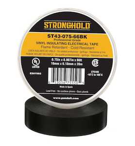 Panduit StrongHold Professional Grade PVC Electrical Tape, .75" W, 66 ft L