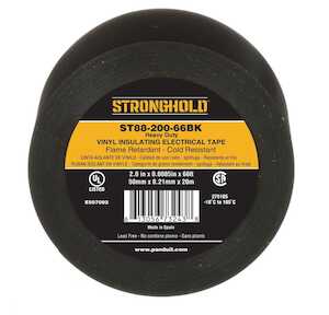 Panduit StrongHold Heavy Duty PVC Electrical Tape, 2" W, 66 ft L