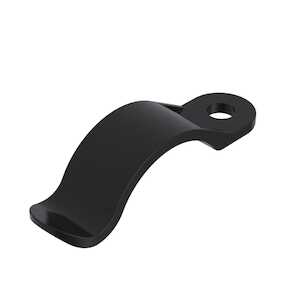 Panduit Spring Cable Clamp, .38" Max Bundle Dia, Weather Resistant/Outdoor, Nylon, Black, 100/Pack