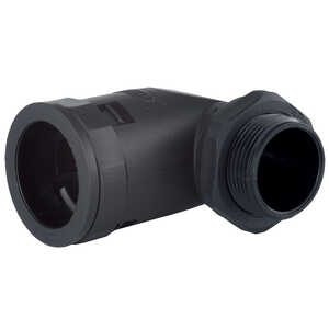 Sealcon M20 90 Degree Conduit Fitting, For DN 17 Conduit. Nylon, Black
