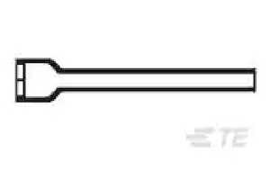 Raychem 180° Heat-Shrink Boot, Fluid Resistant Modified Elastomer, 105.9mm L