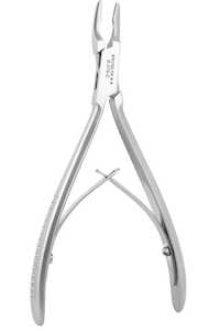 Excelta Plier, 2 Star Rongeurs, 20° Curved Blades, .03" Scooped Shaped Tips, 440 Stainless Steel