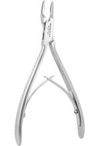 Excelta Plier, 2 Star Rongeurs, 20° Curved Blade, .20" Scooped Shaped Tips, 440 Stainless Steel