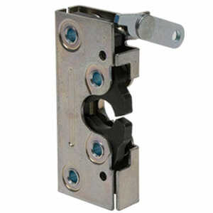 Southco Heavy Duty Rotary Latch, 2 Stage, Perpendicular Lever, 1/4-20 Thread, Steel, Zinc Plate, Bright Chromate