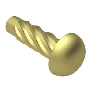 #0 X 1/4" Long, Round Head, Type U Drive Screw, Brass, Plain. Specification - ASME B18.6.3