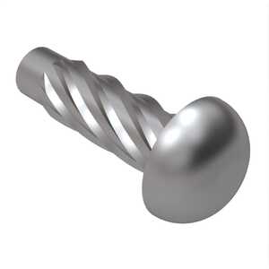 #0 X 1/4" Long, Round Head, Type U Drive Screw, 410 Stainless Steel. Specification - ASME B18.6.3