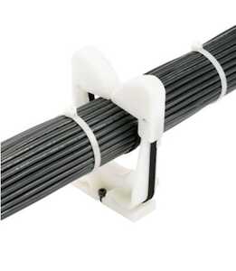 Panduit Harness Board Elastic Retainer, 2" (50.8mm) Bundle, #6 Screw (M3), 10/Pack