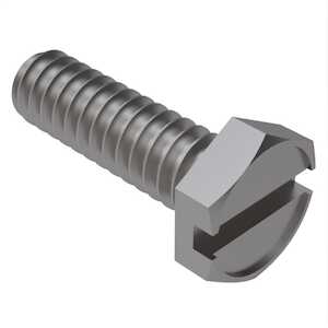 1/4" - 20 X 1" Long, Slotted, Indented Hex Head Machine Screw, Stainless Steel. Specification - ASME B18.6.3