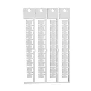 Brady Terminal Block Tag, Polycarbonate, 10 mm H x 4 mm W, 100 Tags/Card