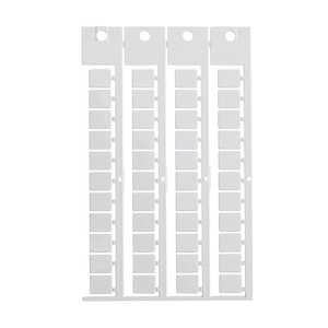 Brady Component Tag, Polycarbonate, 11 mm H x 9 mm W, 44 Tags/Card