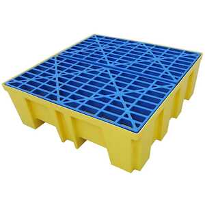 Brady Injection Molded Spill Pallet, Sump Capacity 128.9 gal