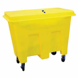 Brady Large Spill Kit Container, Polyethylene, Yellow