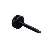 Vlier Steel Knurled Knob Swivel Pad Clamp, 1/2-13 Thread, 2" Overall Length