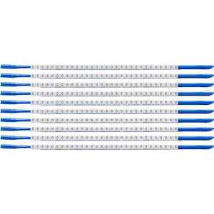 Brady ClipSleeve 0 Wire Markers, 10 Wands/Pack, 18 AWG, Maximum Wire Dia .087"