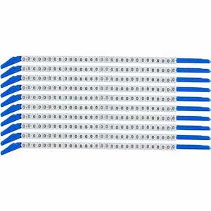 Brady ClipSleeve 0 Wire Markers, 10 Wands/Pack, 18 AWG, Maximum Wire Dia .11"