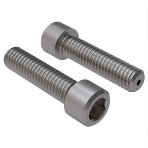 10-32 X 5/8" L Vented Socket Head Cap Screw. Stainless Steel. Hex Drive. Specification - ASME B18.3