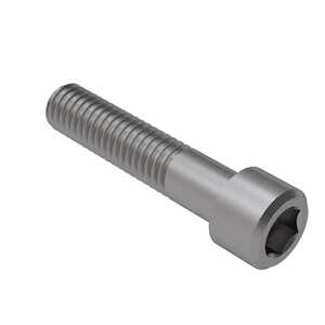 0-80 X 1" Long, Socket Head Cap Screw. Heat-Resistant Steel, Passivated, Partially Threaded, NAS1351N00-16