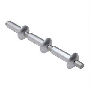 1/8" Nominal Dia., Universal Head, Blind Rivet, Mandrel Loaded, Aluminum Alloy, Finish Optional, Grip Range .015" - .062"