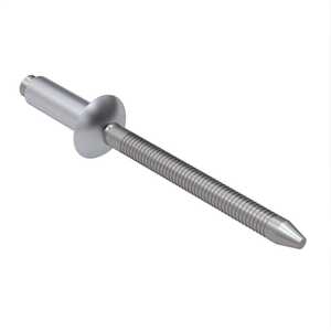 1/8" Nominal Dia., Universal Head, Blind Rivet, Serrated Stem, Aluminum Alloy, Finish Optional, Grip Range .063" - .125"