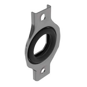 Southco Cam Latch Flush Mount Bracket, Stainless Steel, Pre-plated