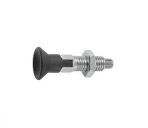 Vlier Locating Pin, Stainless Steel Nose with Nylon Knob, 1-8, 1.97" L