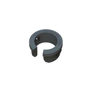 Richco .25" Split Bushing, .312" Head Dia, Nylon, Black, 500/Pack