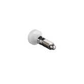 Vlier Stainless Steel Delrin Knob Non-Locking Retractable Plunger 1/2-13 Outside Thread