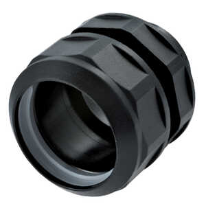 Sealcon 1/2 NPT Turn-to-Seal Conduit Fitting, For DN 17 Conduit. Nylon, Black