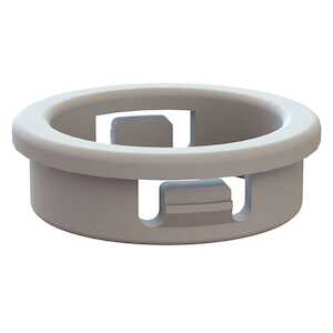 Micro Plastics .187" Standard Bushing, .25" Head Dia, Nylon, White, 1000/Pack