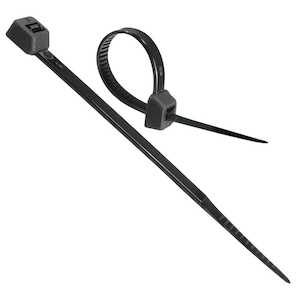 Richco .710" Standard Cable Tie, 3" L, Nylon, Black, 100/Pack