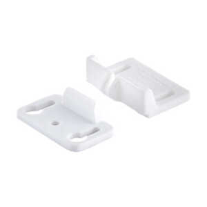 Southco Detent Cabinet Latch, Acetal Copolymer, White