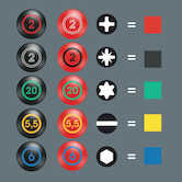 Wera Tools 160 i/165 i/7 Rack Screwdriver Set Kraftform Plus Series 100, Single-pole Phase Tester & Rack, 7 Pieces