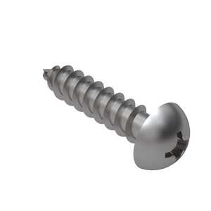 #1 X 5/16" Long, Round Head Head, Type A Tapping Screw, Phillips, Stainless Steel. Specification - ASME B18.6.3
