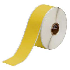 Brady 1" Core Polyvinyl Fluoride Cable & Wire Bundle Labels, 1.5" W x 300' L, Yellow
