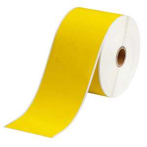 Brady 1" Core Polyvinyl Fluoride Cable & Wire Bundle Labels, 3" W x 300' L, Yellow
