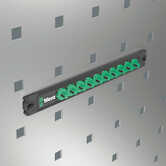 Wera Tools 9600 Magnetic Socket Rail, 1/4", Empty, 30 x 270 mm