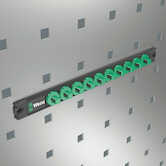 Wera Tools 9601 Magnetic Socket Rail, 3/8", Empty, 30 x 340 mm