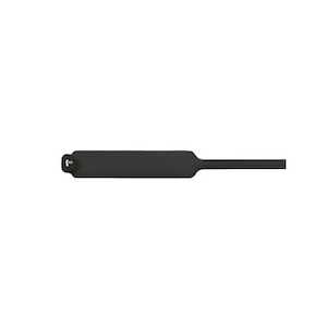 Ty-Rap Identification Cable Tie, Black Nylon 6.6, Max Temp 105°C (220° F), Weather/UV Resistant, Indoor/Outdoor, Length 185mm (7.3"), Tensile Strength 222 N (50 lbs), Marking Pad Size 12.7mm (0.50") x 26.99mm (1.062"), 1000 Pack