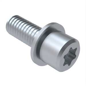 1/4"-20 X 2" L, Torx Socket Cap SEMS Machine Screw, Flat Washer, 316 Stainless Steel, Electropolished.