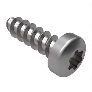 M1.8 X 6mm Long, Torx Plus, Pan Head, Delta PT Screw, Stainless Steel