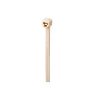 Catamount Antimicrobial Treated Cable Tie, Ivory Nylon 6.6, Max Temp 85°C (185°F), Indoor, Length 100mm (4"), Tensile Strength 80 N (18 lbs), 100 Pack