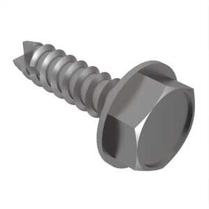 #10 X 1" Long, Indented Hex Washer Head, Type BT Thread Cutting Screw, Hex, 410 Stainless Steel. Specification - ASME B18.6.3