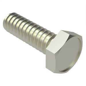 1/4" - 20 X 1/2" Long, Hex Drive, Indented Hex Head Machine Screw, Steel, Nickel. Specification - ASME B18.6.3