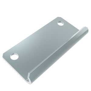 Southco Draw Latch, Keeper, Short Blade, Steel, Zinc Plate, Bright Chromate