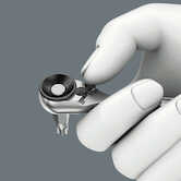 Wera Tools 8001 A Zyklop Mini 1 Bit Ratchet 1/4" SB with 1/4" Drive, 2 Pieces