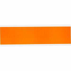 Brady Blank Conduit & Voltage Labels, 2.25" H x 9" W x .0073" D, Orange