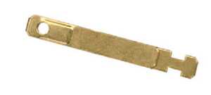 Heyco Plug-In Device Contact, Flat, 1" Length, Brass