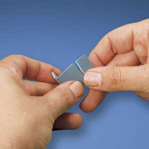 Panduit Panduct® Type D & FS Wiring Duct Retainer, Adjustable, PVC, Silver, 100/Pack